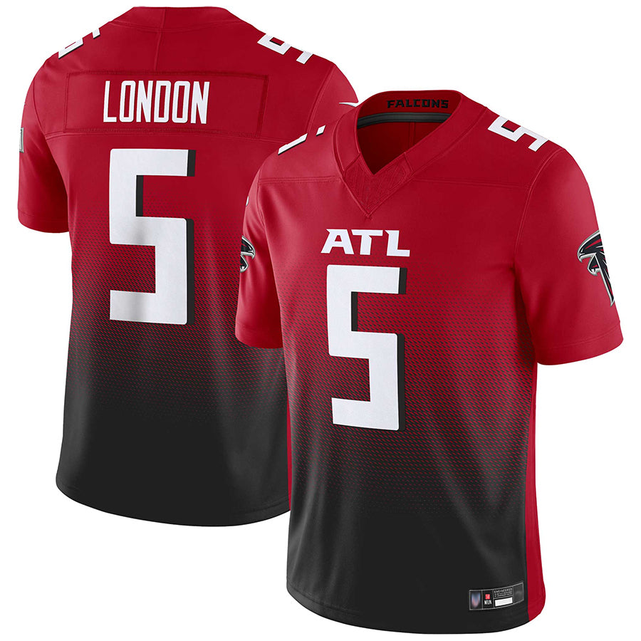 A.Falcons #5 Drake London Player Red Vapor F.U.S.E. Limited BALCE Stitched Jerseys