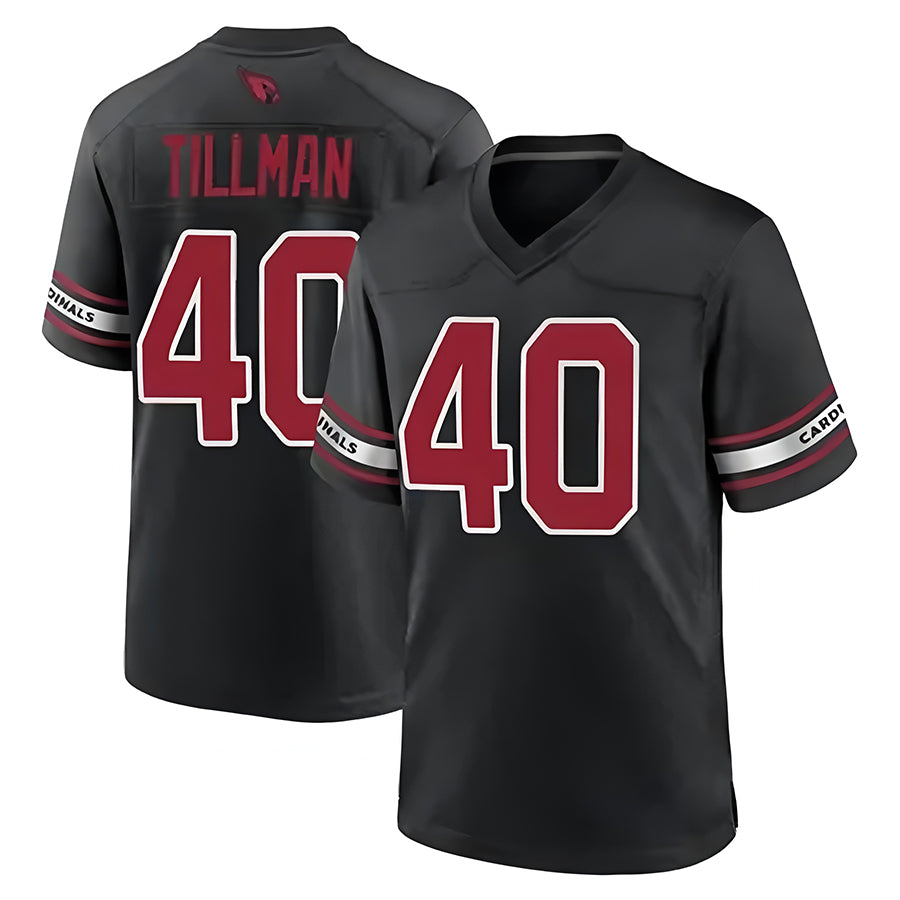 A.Cardinals #40 Pat Tillman Player Black Game BALCE Stitched Jerseys