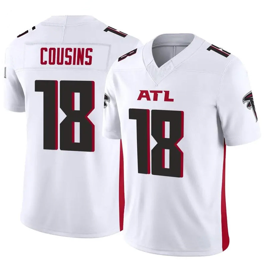 A.Falcons #18 Kirk Cousins Player Vapor F.U.S.E. Limited Whtie BALCE Stitched Jerseys