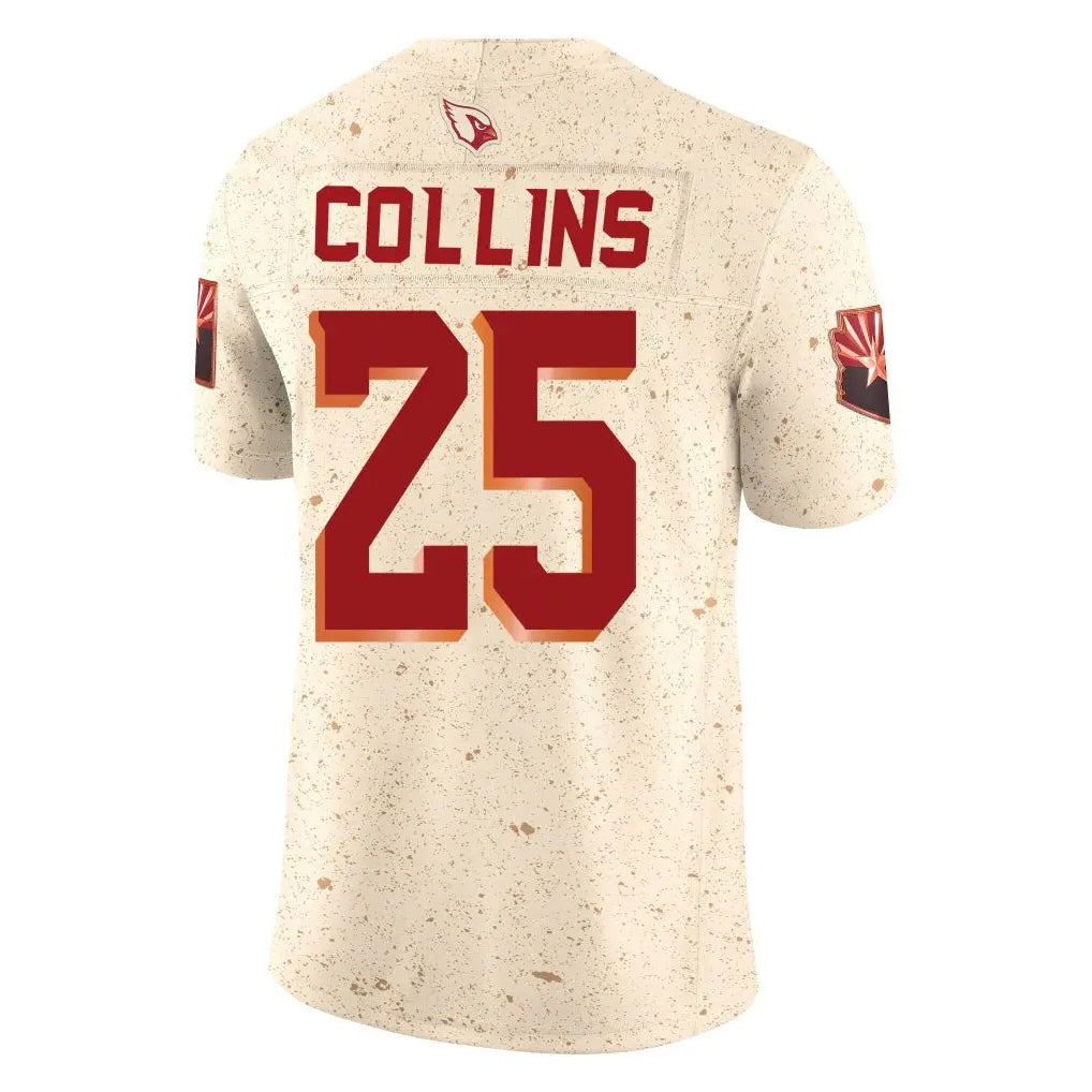 A.Cardinals #25 Zaven Collins Player Cream Rivalries Collection Vapor Limited Home Game BALCE Stitched Jerseys