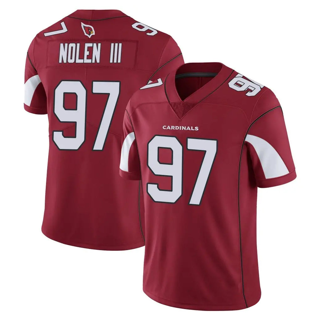 A.Cardinals #97 Walter Nolen III Player Cardinal Vapor Limited Home Game  BALCE Stitched Jerseys