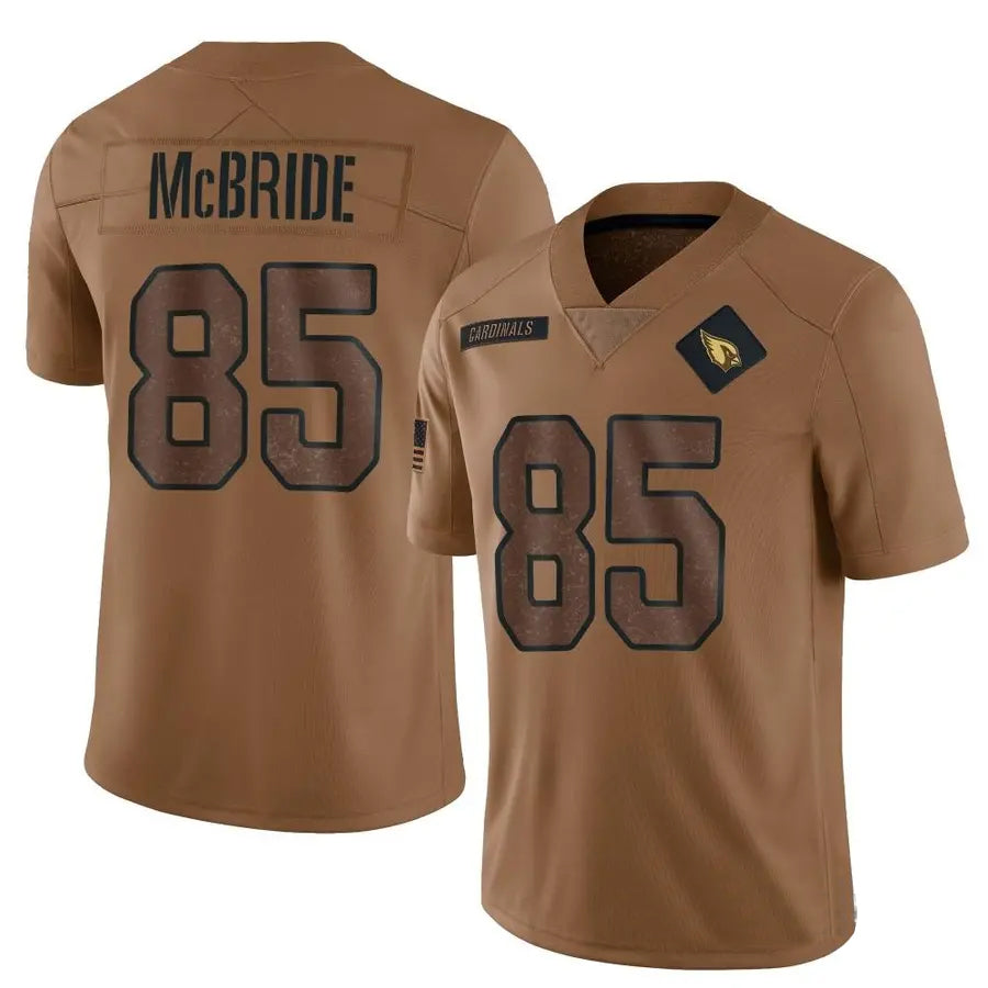 A.Cardinals #85 Trey McBride Player Black Limited Reflective BALCE Stitched Jerseys