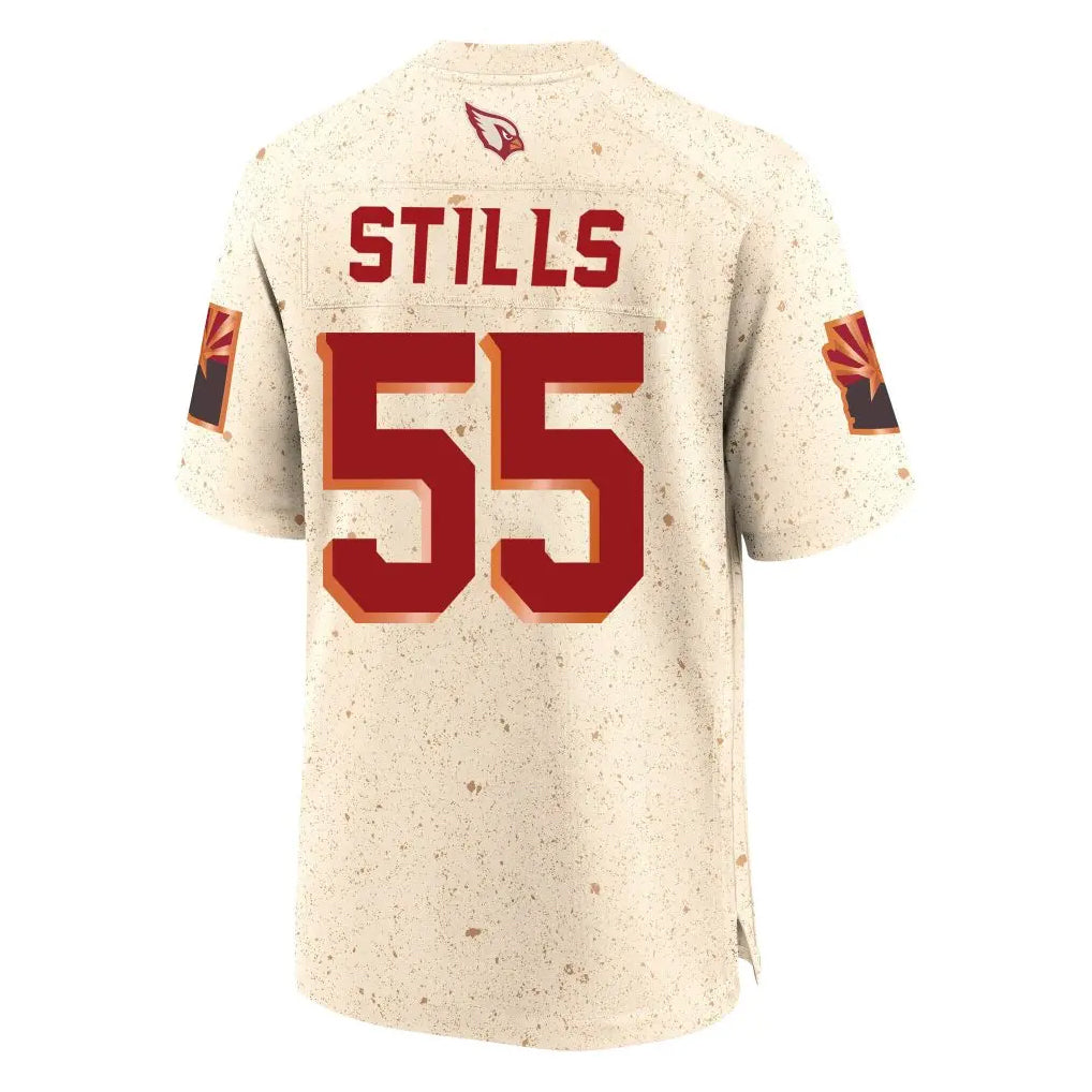 A.Cardinals #55 Dante Stills Player Cream Rivalries Collection Game BALCE Stitched Jerseys