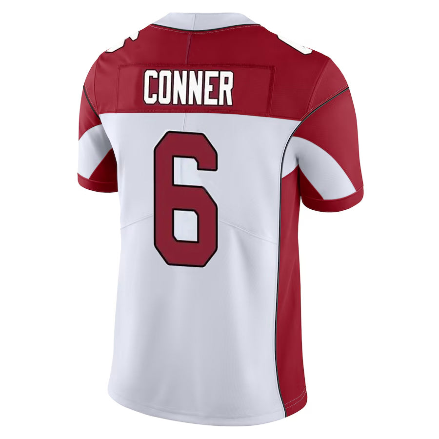 A.Cardinals #6 James Conner Player White Vapor Limited Home Game BALCE Stitched Jerseys