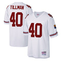 A.Cardinals #40 Pat Tillman Player Mitchell & Ness White Legacy Replica BALCE Stitched Jerseys