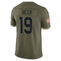 A.Cardinals #19 Carson Beck Player Olive Salute To Service Limited Home Game BALCE Stitched Jerseys