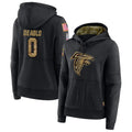 A.Falcons #0 Divine Deablo Player Black Salute to Service Hoodies BALCE Stitched Jerseys