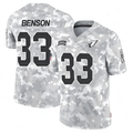 A.Cardinals #33 Trey Benson Player Camo Salute to Service Limited BALCE Stitched Jerseys