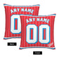Custom Miami Marlins Pillow Decorative Throw Pillow Case - Print Personalized Football Team Fans Name & Number Birthday Gift Football Pillows