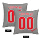 Custom Philadelphia Phillies Pillow Decorative Throw Pillow Case - Print Personalized Football Team Fans Name & Number Birthday Gift Football Pillows
