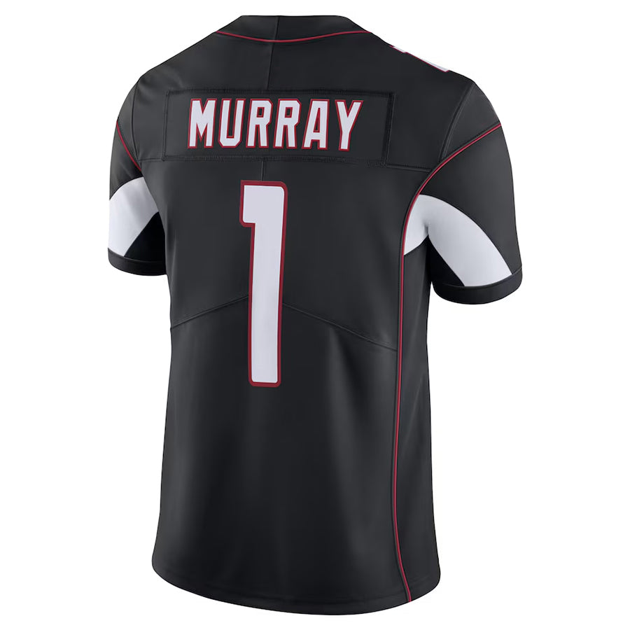 A.Cardinals #1 Kyler Murray Player Black Vapor Limited Home Game BALCE Stitched Jerseys