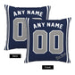 Custom New York Yankees Pillow Decorative Throw Pillow Case - Print Personalized Football Team Fans Name & Number Birthday Gift Football Pillows