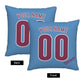 Custom Philadelphia Phillies Pillow Decorative Throw Pillow Case - Print Personalized Football Team Fans Name & Number Birthday Gift Football Pillows