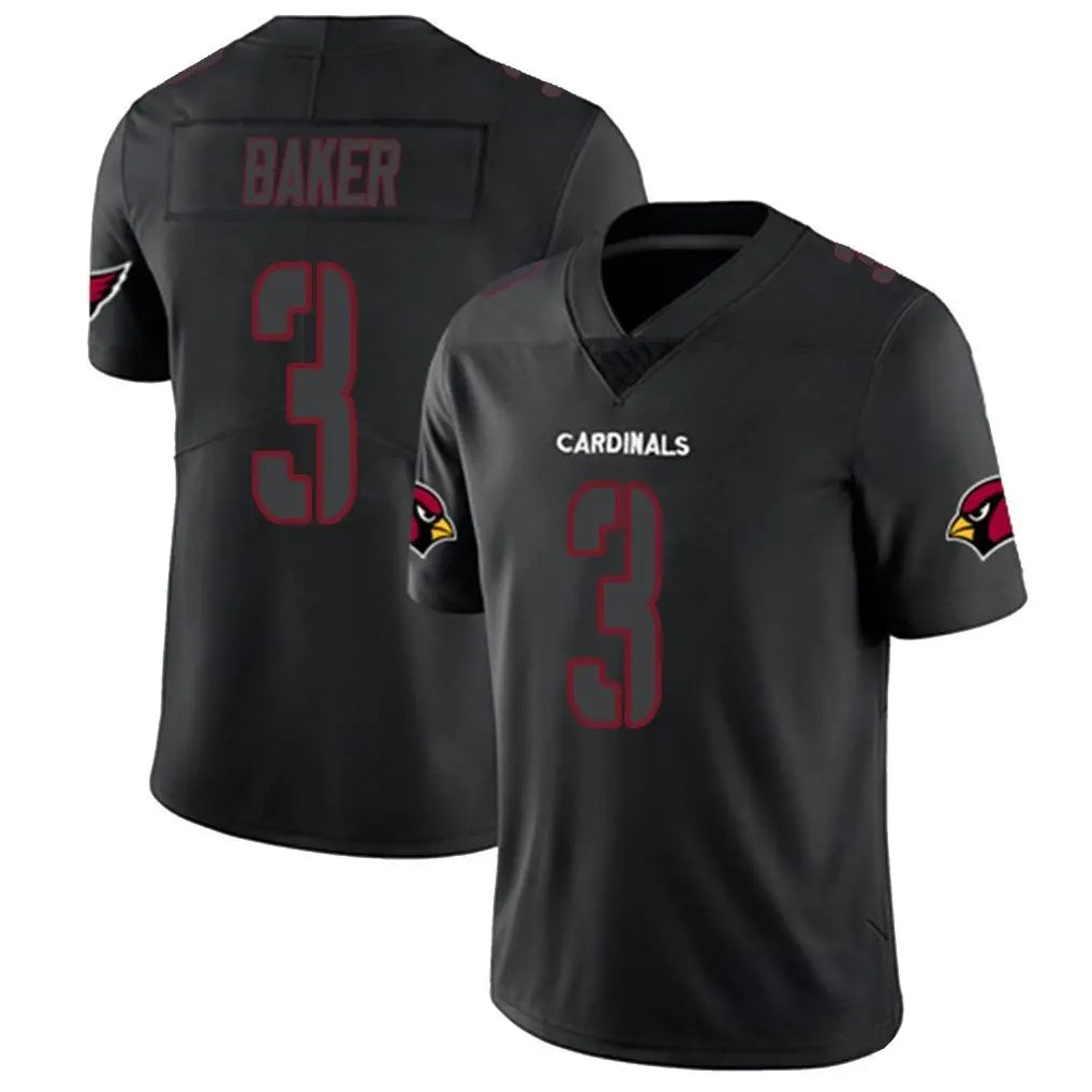 A.Cardinals #3 Budda Baker Player Black Impact Limited Home Game BALCE Stitched Jerseys