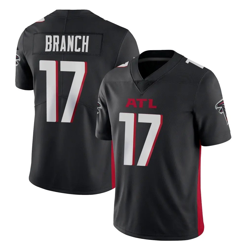 A.Falcons #17 Zachariah Branch Player Black Vapor Untouchable Limited Home Game BALCE Stitched Jerseys