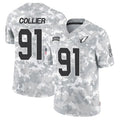 A.Cardinals #91 L.J. Collier Player Camo Salute to Service Limited BALCE Stitched Jerseys