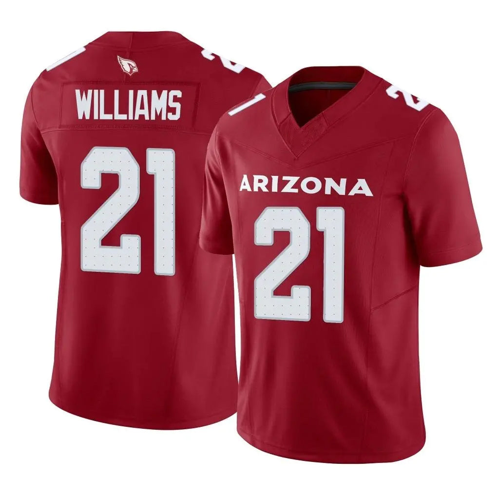 A.Cardinals #21 Garrett Williams Player Cardinal Vapor F.U.S.E. Limited Home Game BALCE Stitched Jerseys