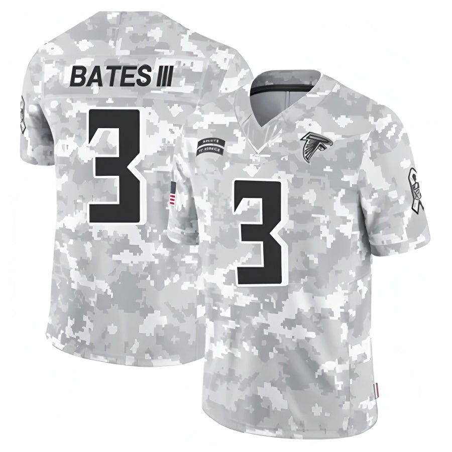 A.Falcons #3 Jessie Bates III Player Camo Salute to Service Limited BALCE Stitched Jerseys