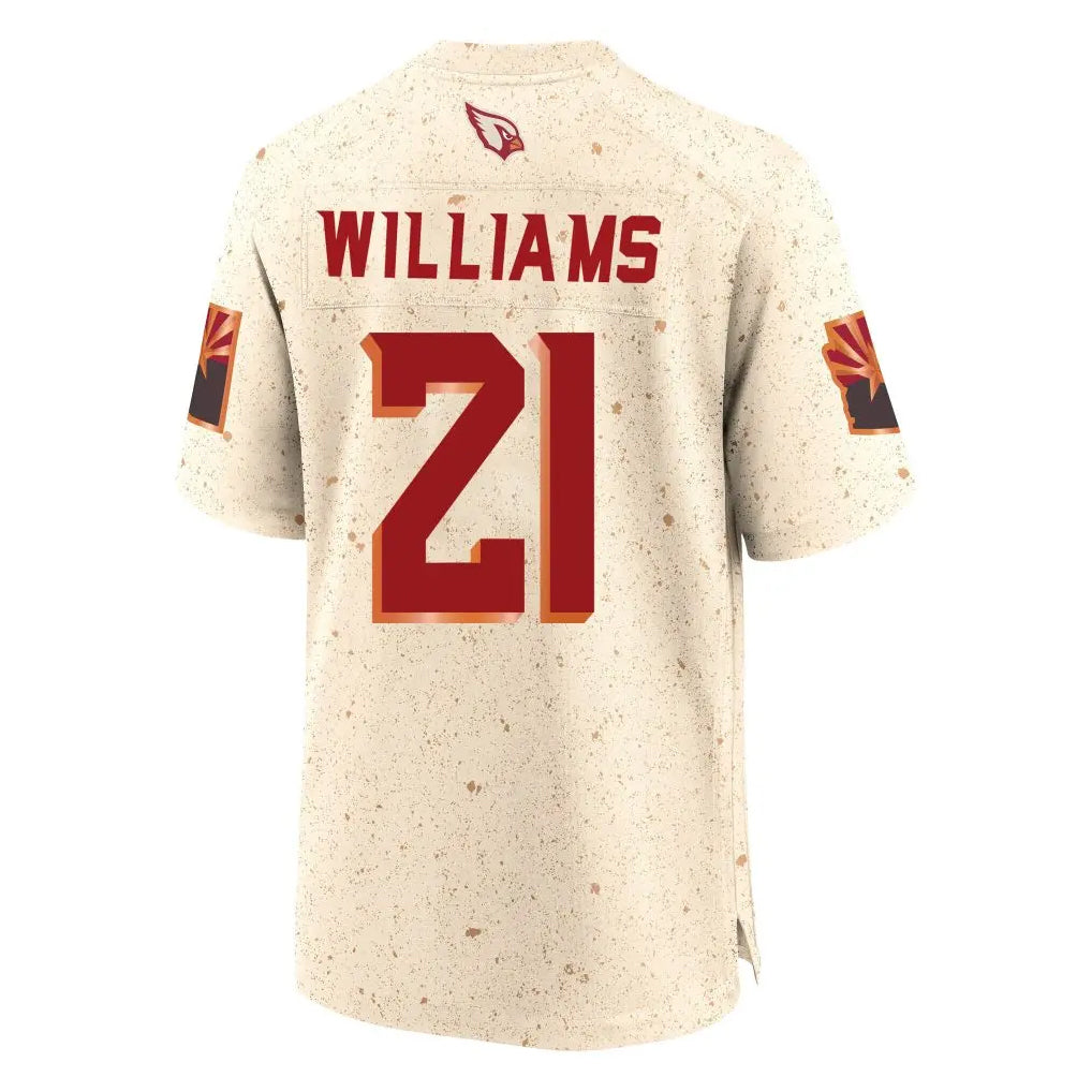 A.Cardinals #21 Garrett Williams Player Cream Rivalries Collection Game BALCE Stitched Jerseys