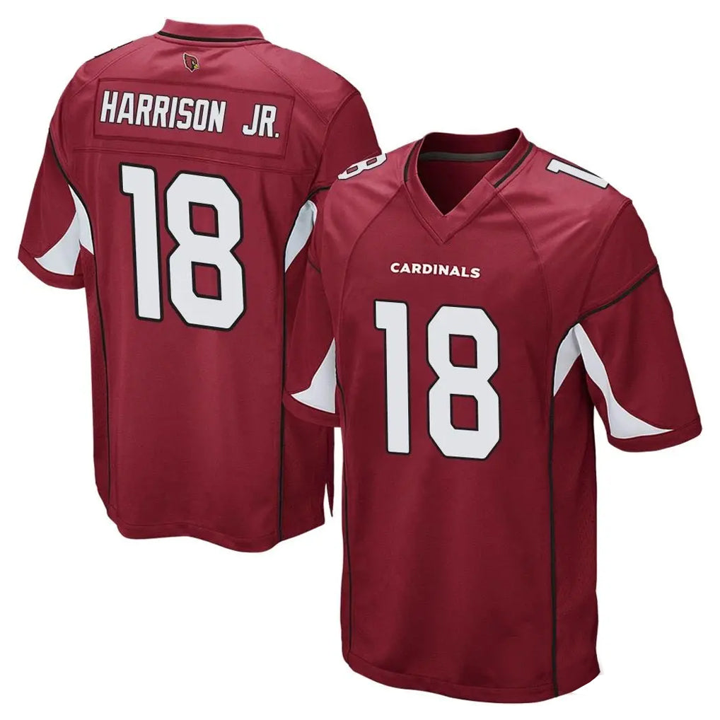 A.Cardinals #18 Marvin Harrison Jr. Player Cardinal Home Game BALCE Stitched Jerseys