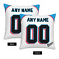 Custom Miami Marlins Pillow Decorative Throw Pillow Case - Print Personalized Football Team Fans Name & Number Birthday Gift Football Pillows