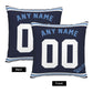 Custom Kansas City Royals Pillow Decorative Throw Pillow Case - Print Personalized Football Team Fans Name & Number Birthday Gift Football Pillows