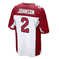 A.Cardinals #2 Will Johnson Player White Cardinal Home Game BALCE Stitched Jerseys