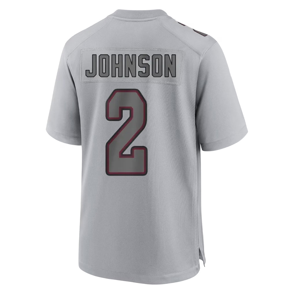 A.Cardinals #2 Will Johnson Player Gray Fashion Home Game BALCE Stitched Jerseys