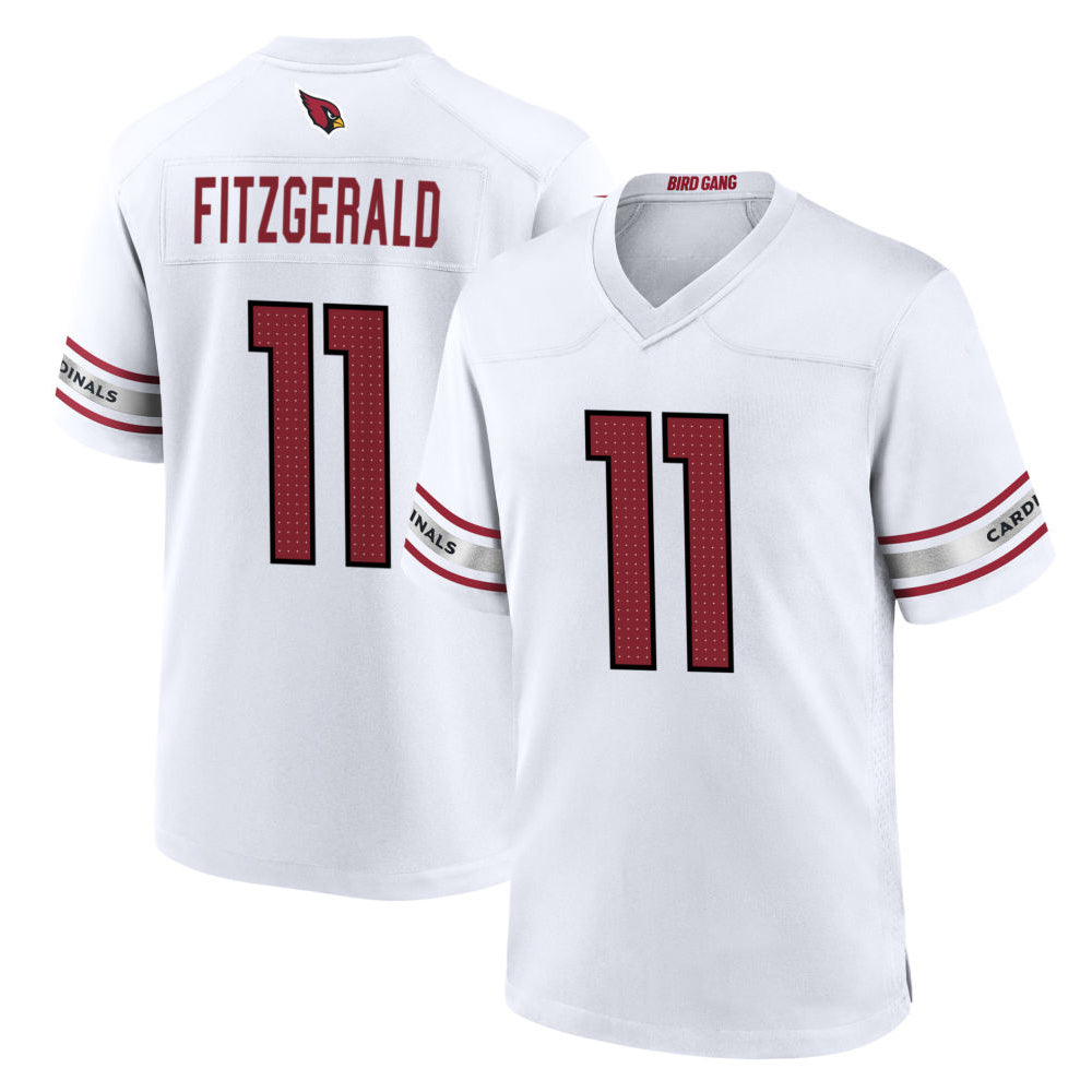 A.Cardinals #11 Larry Fitzgerald Player White Home Game BALCE Stitched Jerseys