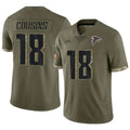 A.Falcons #18 Kirk Cousins Player Olive Salute To Service Limited BALCE Stitched Jerseys
