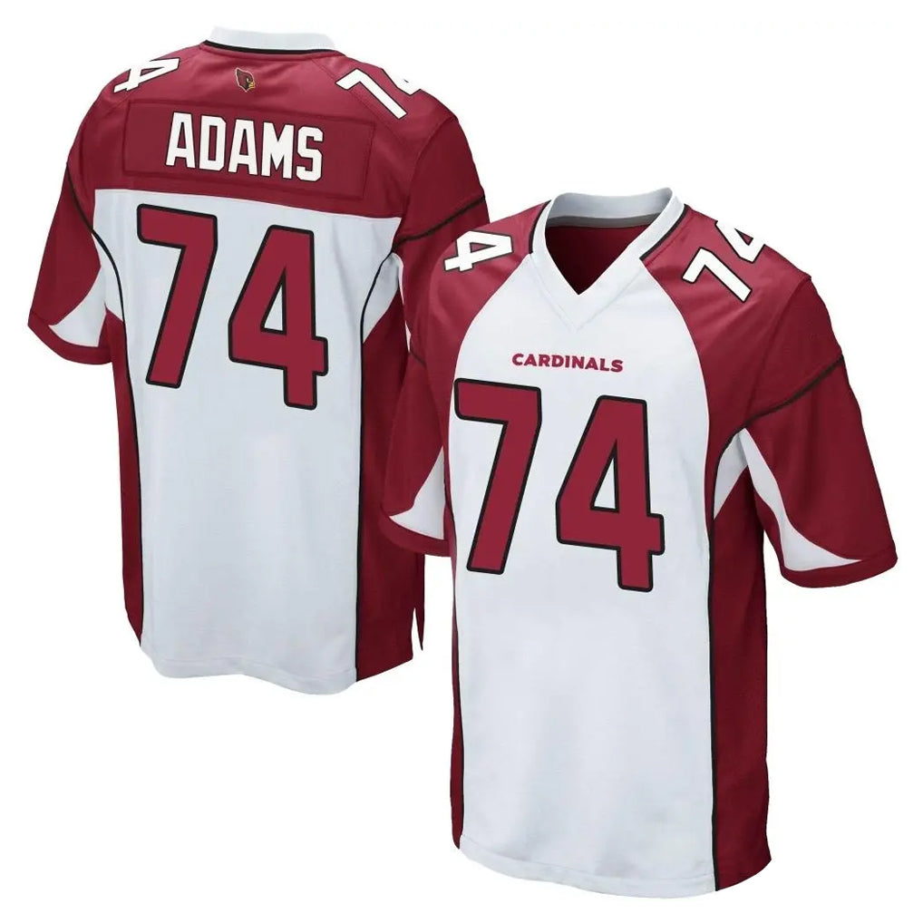 A.Cardinals #74 Isaiah Adams Player White Cardinal Home Game BALCE Stitched Jerseys