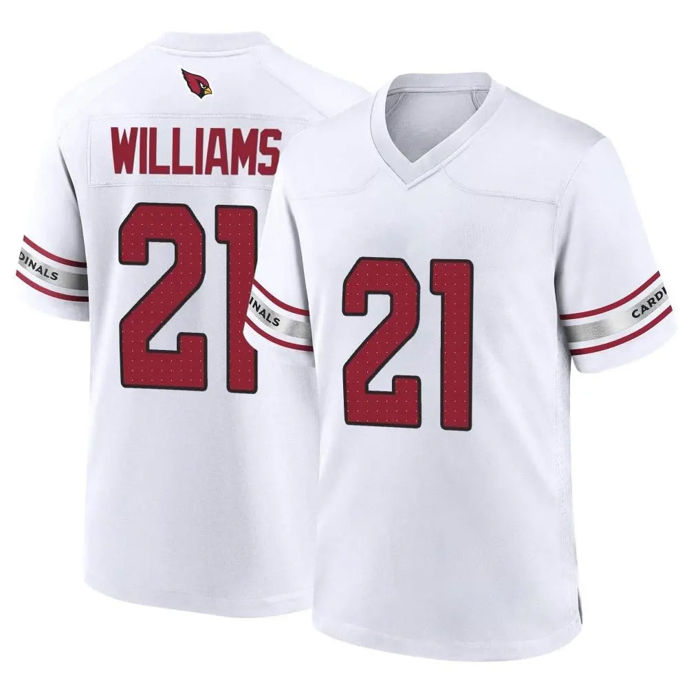 A.Cardinals #21 Garrett Williams Player White Home Game BALCE Stitched Jerseys