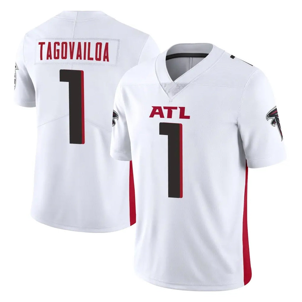 A.Falcons #1 Tua Tagovailoa Player White Vapor Untouchable Limited Home Game BALCE Stitched Jerseys