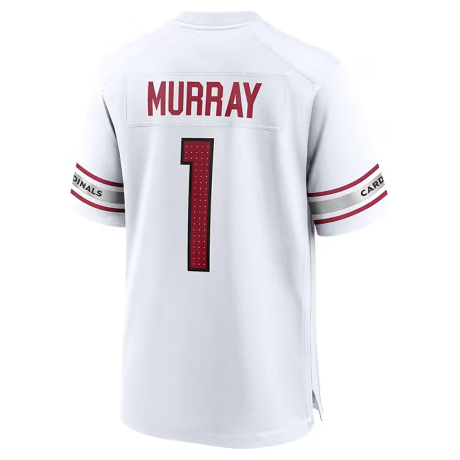 A.Cardinals #1 Kyler Murray Player White Home Game BALCE Stitched Jerseys