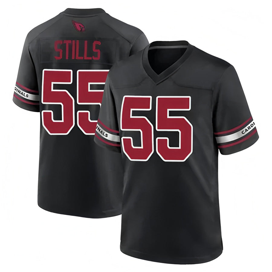 A.Cardinals #55 Dante Stills Player Black Home Game BALCE Stitched Jerseys