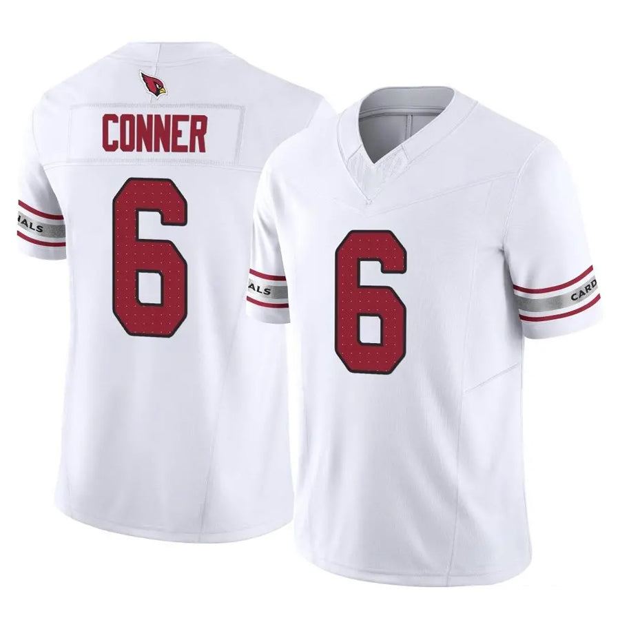 A.Cardinals #6 James Conner Player White Vapor F.U.S.E. Limited Home Game BALCE Stitched Jerseys