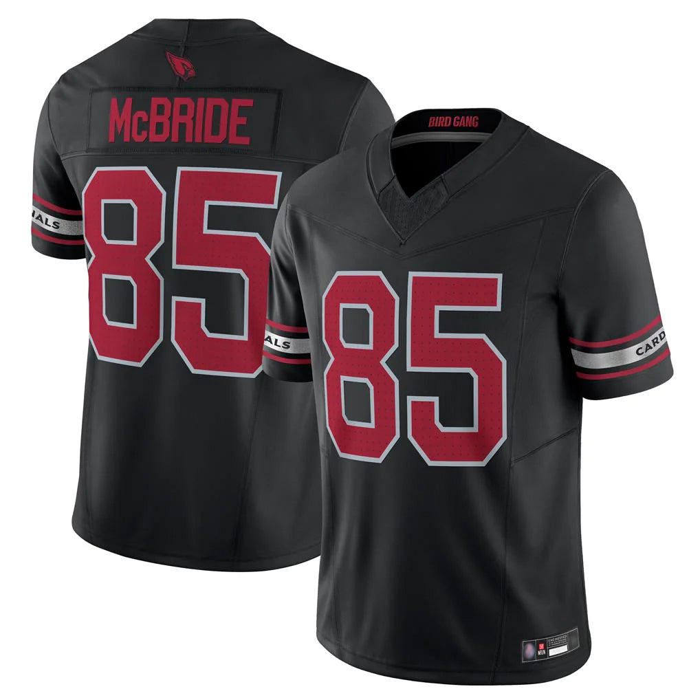 A.Cardinals #85 Trey McBride Player Black Vapor F.U.S.E. Limited Home Game BALCE Stitched Jerseys