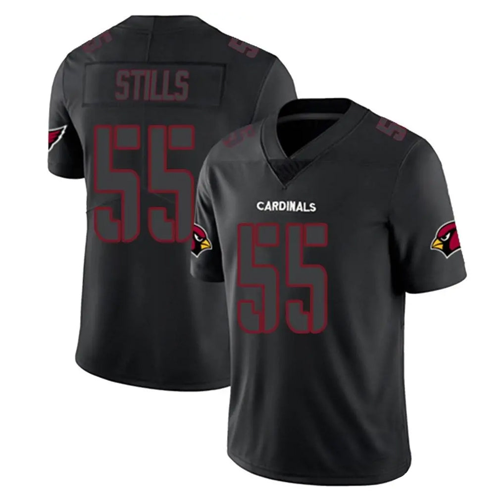 A.Cardinals #55 Dante Stills Player Black Impact Limited Home Game BALCE Stitched Jerseys
