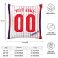 Custom Philadelphia Phillies Pillow Decorative Throw Pillow Case - Print Personalized Football Team Fans Name & Number Birthday Gift Football Pillows
