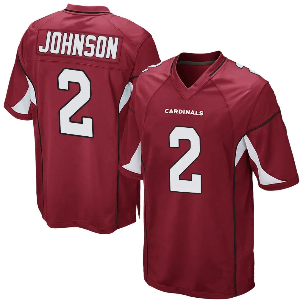 A.Cardinals #2 Will Johnson Player Cardinal Home Game BALCE Stitched Jerseys
