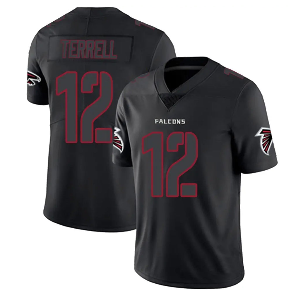 A.Falcons #12 Avieon Terrell Player Black Impact Limited Game BALCE Stitched Jerseys