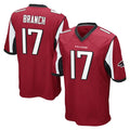 A.Falcons #17 Zachariah Branch Player Red Color Vapor Home Game BALCE Stitched Jerseys