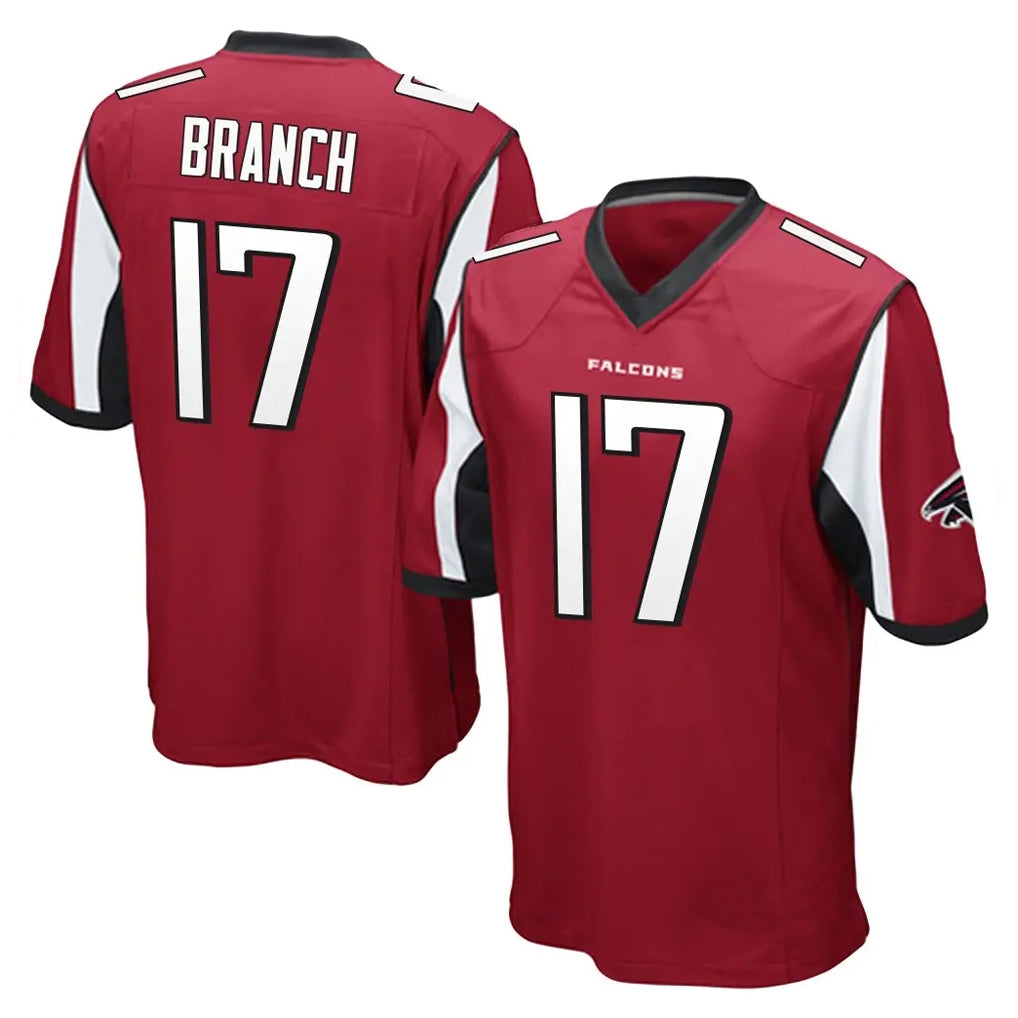 A.Falcons #17 Zachariah Branch Player Red Color Vapor Home Game BALCE Stitched Jerseys