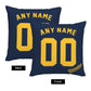 Custom Milwaukee Brewers Pillow Decorative Throw Pillow Case - Print Personalized Football Team Fans Name & Number Birthday Gift Football Pillows