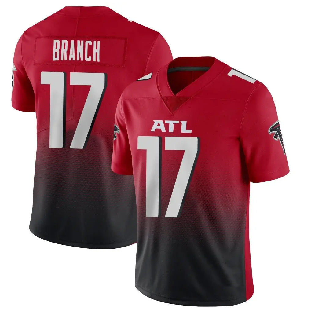 A.Falcons #17 Zachariah Branch Player Red Vapor Untouchable Limited Home Game BALCE Stitched Jerseys