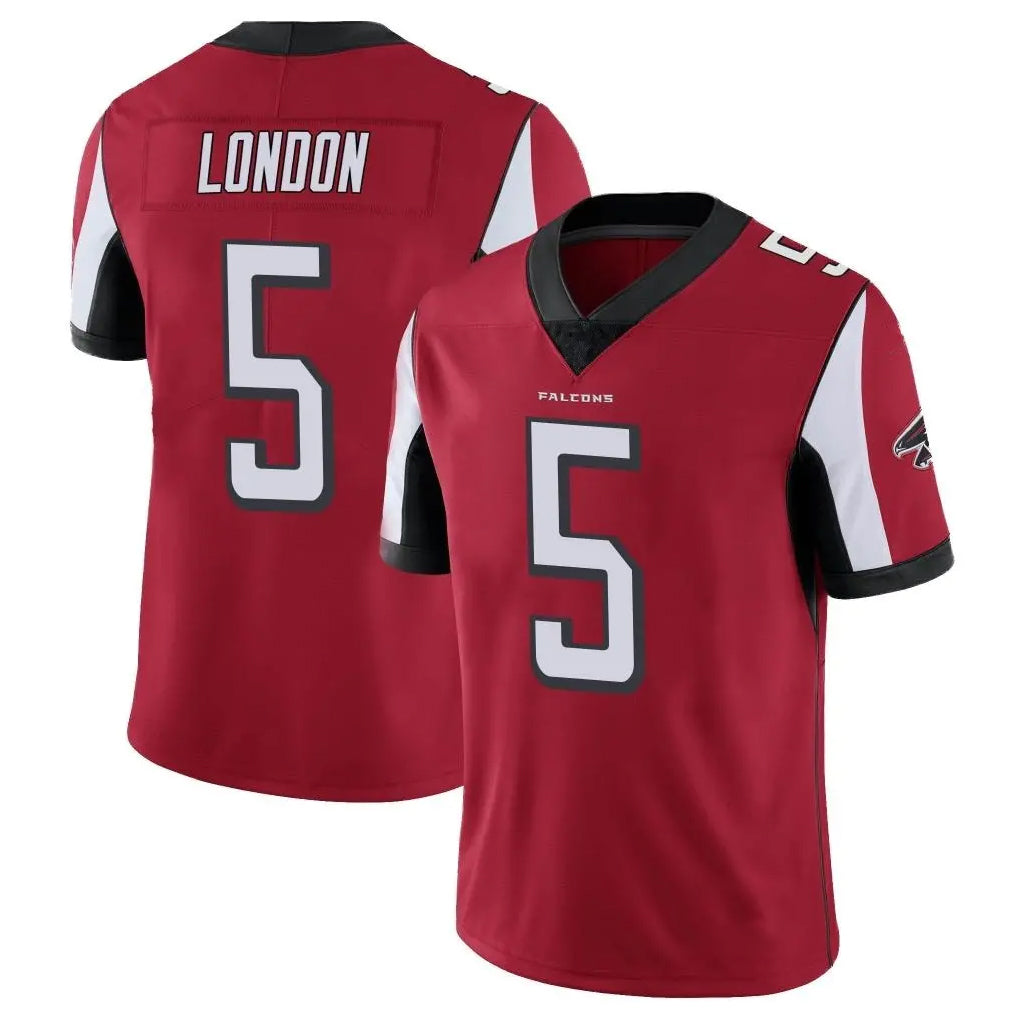 A.Falcons #5 Drake London Player Red Color Vapor Untouchable Limited Home Game BALCE Stitched Jerseys