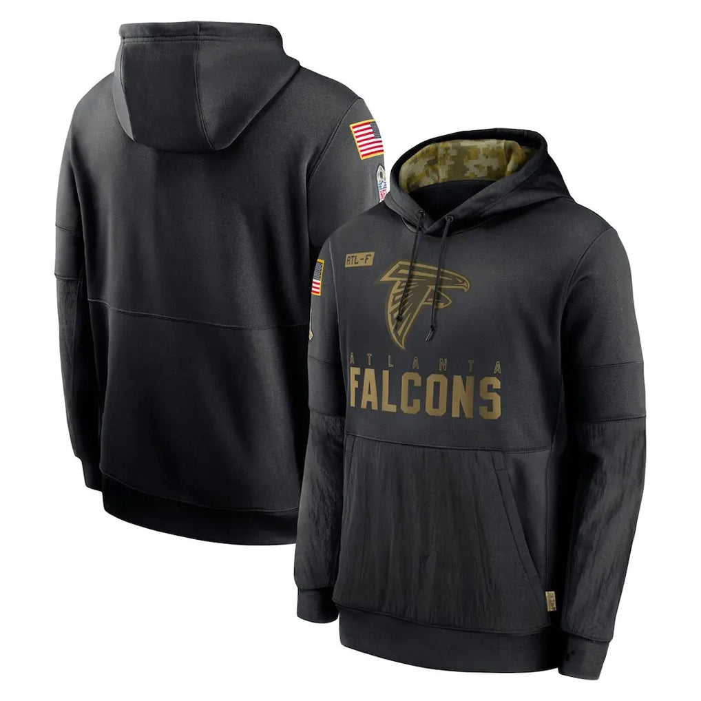 A.Falcons ## Falcons Blank Player Black Salute to Service Fleece Hoodie BALCE Stitched Jerseys