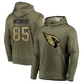A.Cardinals #85 Trey McBride Player Olive Salute to Service Limited Hoodies BALCE Stitched Jerseys