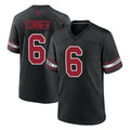 A.Cardinals #6 James Conner Player Black Alternate Game BALCE Stitched Jerseys