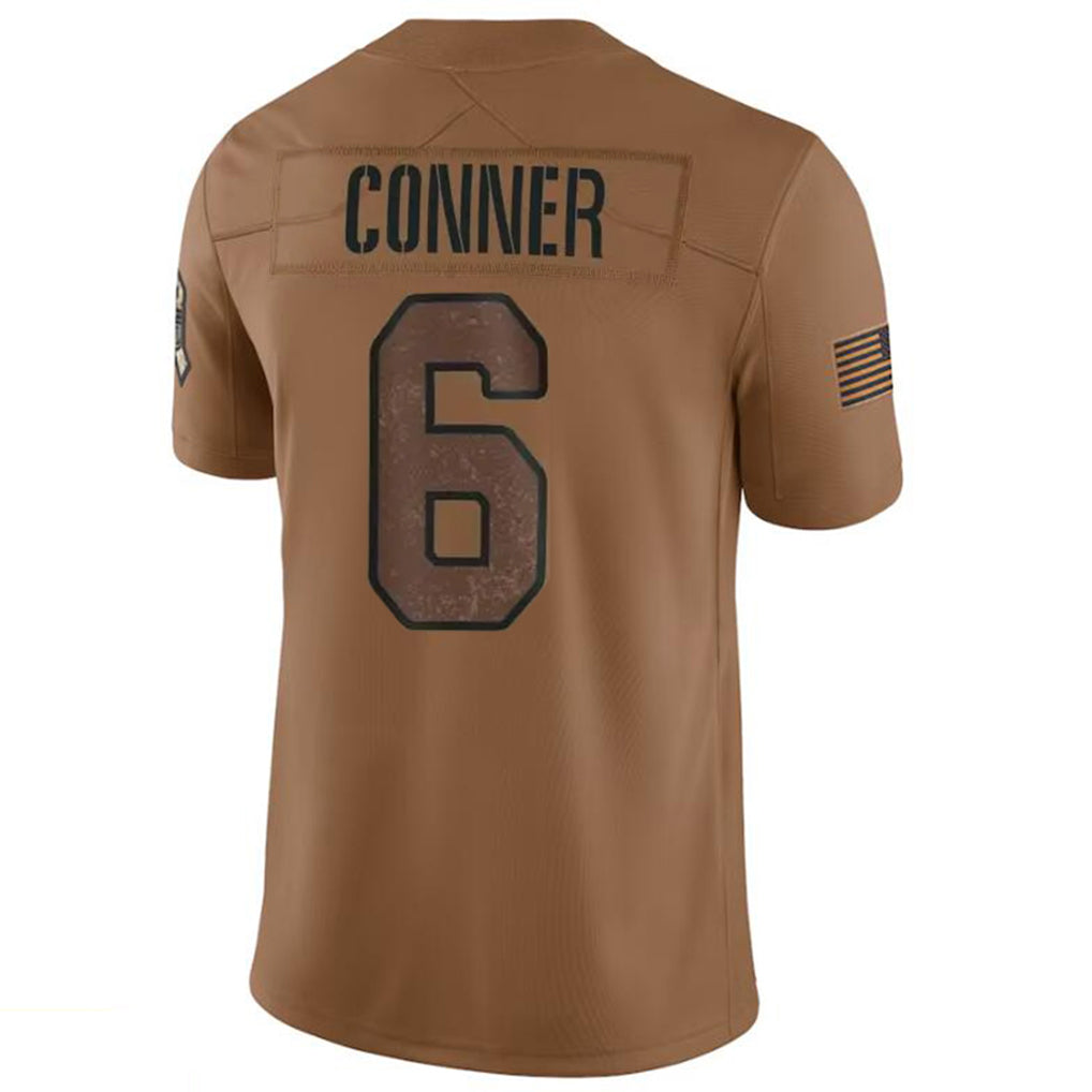 A.Cardinals #6 James Conner Player Brown Limited Salute To Service Game BALCE Stitched Jerseys